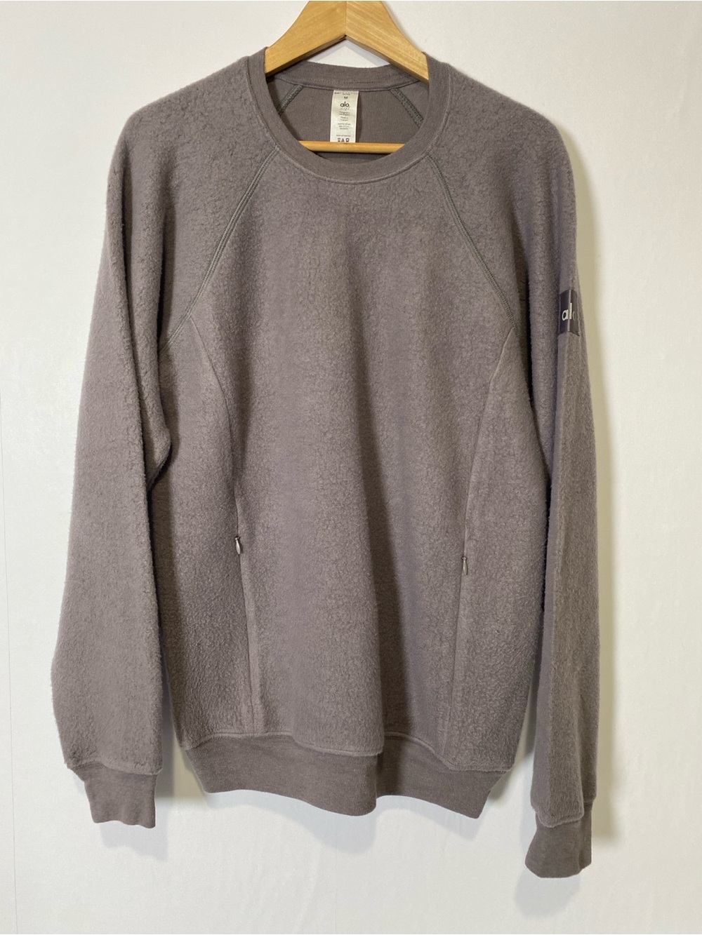 Alo Yoga Crew-neck Sweater Plum Medium Comfy Soft